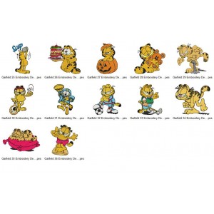 Garfield Embroidery Designs Collection 03
